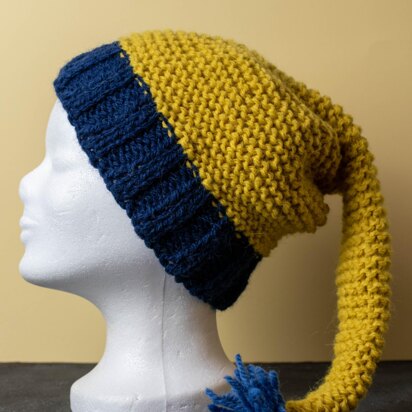 Easy Knit Pixie Hat for adults