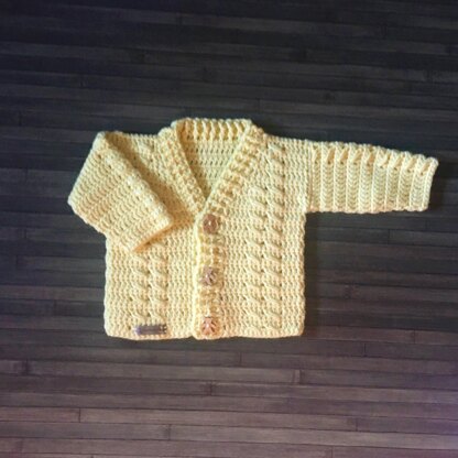 Carter Baby Cardigan Hat and Booties Set