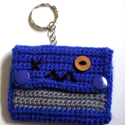 Crochet pattern pocket dangler Monster purse