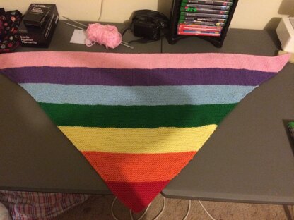 Beautiful Rainbow Shawl Pattern