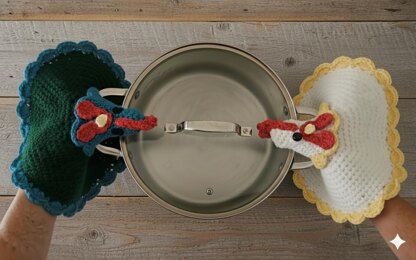 Thumbed Rooster Hot Pad