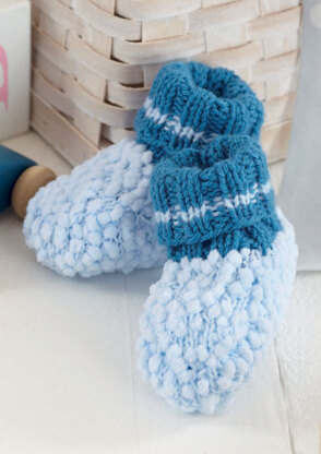 Bootees in Sirdar Snuggly Bubbly DK and Snuggly DK - 4557 - Downloadable PDF
