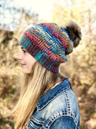 Spiral Herringbone Slouch
