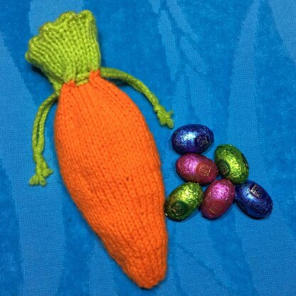 Easter Carrot Drawstring Gift Bag