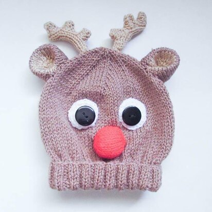 Reindeer Animal Baby Beanie Hat