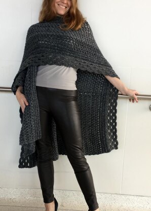 Crochet Wrap Pattern: Really Racy Ruana