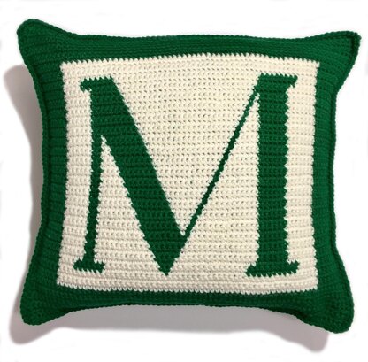 Letter M Pillow