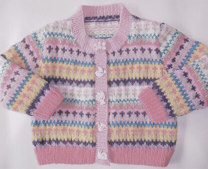 Fair Isle Hand-knitted Cardigan