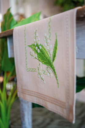 Vervaco Table Runner Kit Lily of the Valley