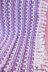 "Lilac Mosaic" Baby Blanket With Decorative Fringe