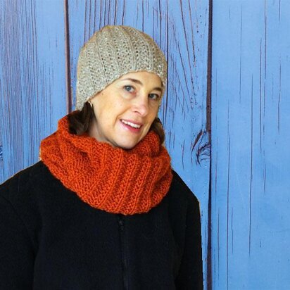 Seeded Rib Knit Hat - knitting pattern