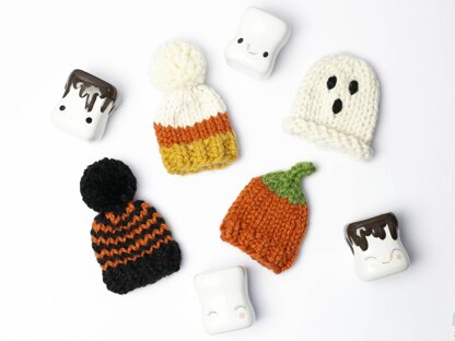 Halloween Marshmallow Mug Hats Pumpkin Ghost Fall