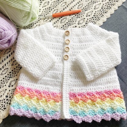 433- Baby Cardigan Crochet Pattern-433