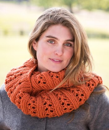Double Lace Rib Cowl #702