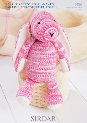 Bunny Toy in Sirdar Snuggly Baby Crofter DK, Snuggly DK and Bonus DK - 1456 - Downloadable PDF