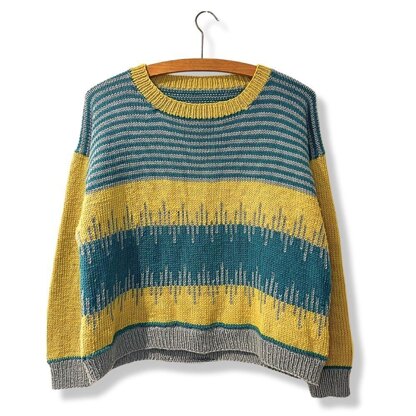 The Modernist geometric stripe Sweater