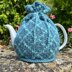 Diamond Patterned 4 Cup Teapot Cosy Knitting Pattern.