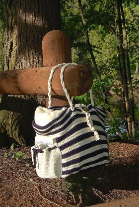 "Nautical Knots" Beach / Yarn / Tote Bag