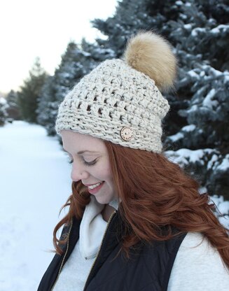 Slightly Slouchy Pom Beanie