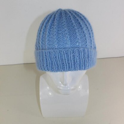 Fluffy Fishermans Rib Beanie Hat