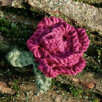 Scallop Rose Brooch