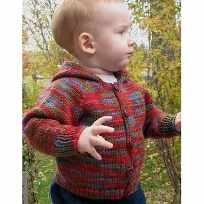 Knitting Pure & Simple 982 Babies Neckdown Cardigan