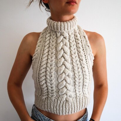 Copious Cables Halter Top