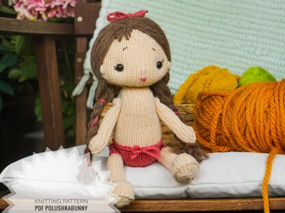 Knitting Pattern - 10''/25cm Baby Doll