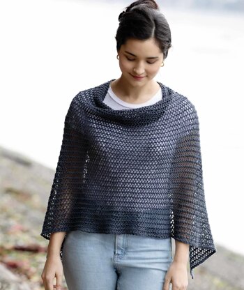 Churchmouse Studio Easy Eyelet Poncho & Wrap in Rowan Softyak, Kidsilk Haze, Creative Linen PDF