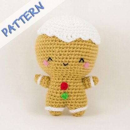 Ginger the Gingerbread Man Amigurumi