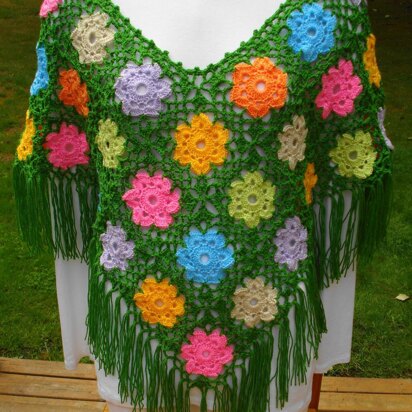 Wild Flower Poncho - PW-107