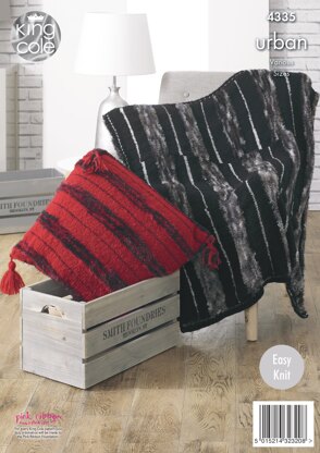 Blankets, Throw, Cushion & Wrap in King Cole Urban - 4335 - Downloadable PDF