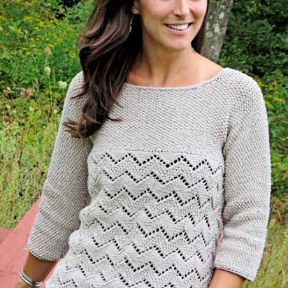 Pathways Sweater in Knit One Crochet Too Dungarease - 2098 - Downloadable PDF
