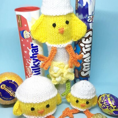 Easter chick, smartie, cream egg chocolate orange