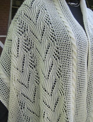 Glencoe Cable Lace Shawl