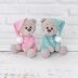 Plush bear in sleepwear