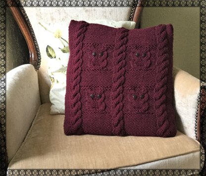 Owls and Cables Cushion