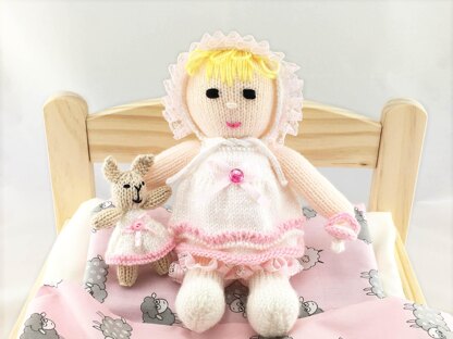 Baby Alice doll knitting pattern 19058