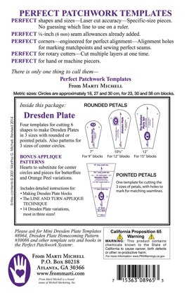 Marti Michell Dresden Plate Quilting Template