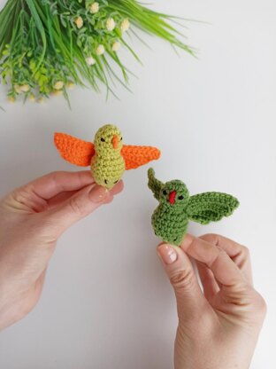 Crochet birds pattern, amigurumi bird pattern