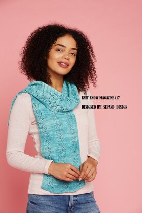 Blue-white Sky scarf