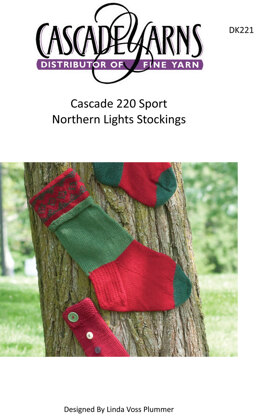 Northern Lights Stocking in Cascade 220 Sport - DK221