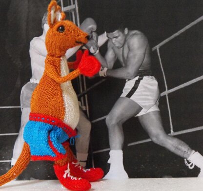 BOBBY THE BOXING KANGAROO TOY KNITTING PATTERN