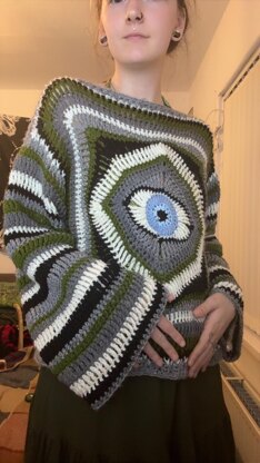 Whimsical Eye Jumper