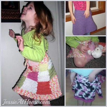 Amelia ~ a wrap top skirt crochet pattern