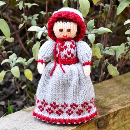 Victorian Doll Knitting Pattern - Toy Knitting Pattern