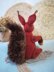 Knitted ginger brown squirrel