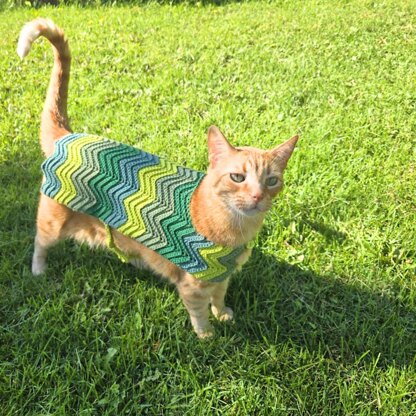 Chevron Cat Sweater
