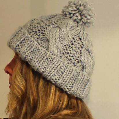 Storm Cable Pom-Pom Hat