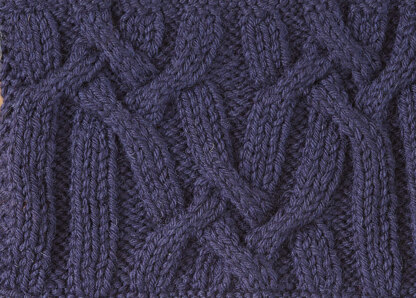 Cabled Raglan Sweater -  Knitting Pattern for Women in Debbie Bliss British Wool Aran by Debbie Bliss